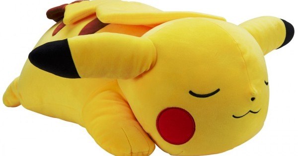 בובה רכה פיקאצ'ו ישן 45 ס"מ Sleeping Pikachu
