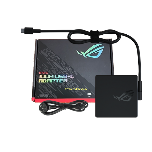 מטען למחשב נייד אסוס Asus USB-C 100W 20V - 5A - ייבוא רשמי