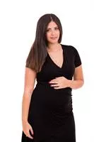 שמלת הריון מעטפת שרוול קצר NursingAnywear