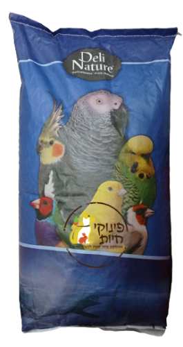 תערובת P9 לפרקיטים, דררות, פסיפיקים שק 20 ק''ג דלי נייצ'ר Deli Nature