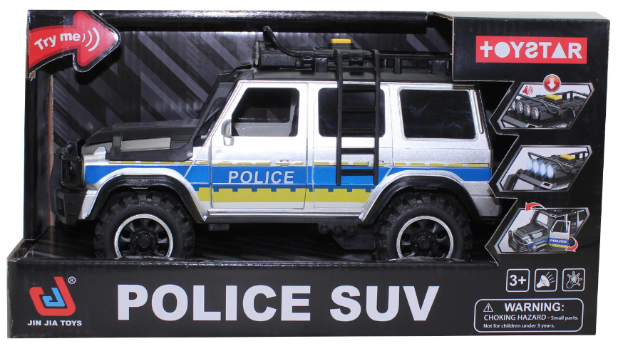 רכב משטרה שטח כולל אורות וצלילים
