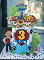 תבנית עצים בגדלים שונים