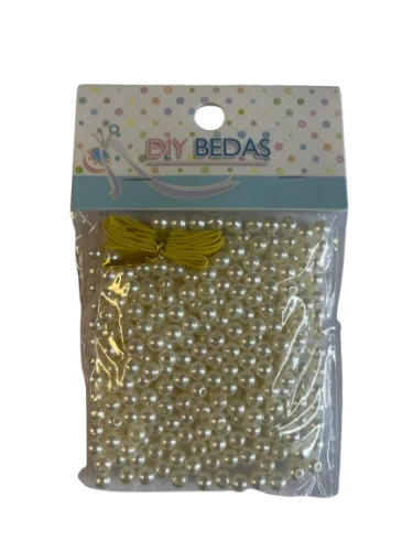 חרוזי פנינה גודל 6 30 גרם