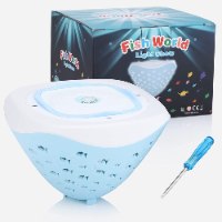 מקרן אור לד צף דגם עולם הדגים לאמבטיה ולבריכה – Fish World