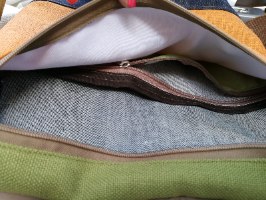 תיק גדול דגם טל אפור בורדו