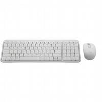 סט מקלדת ועכבר אלחוטיים Logitech MK250 לבן