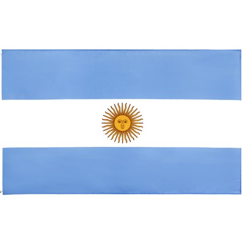 דגל נבחרת ארגנטינה אורך 6 מטר על גובה 3 מטר