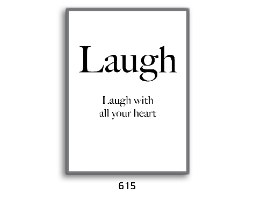 רביעיית תמונות השראה לצחוק, לב זהב, זוג פלמינגו והמילה לחיות, דגם 5