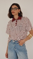 חולצת ויויאן- בורדו