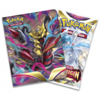 Pokemon TCG: Sword & Shield 11 Lost Origin Mini Portfolio קלפי פוקימון מקוריים ומיני אלבום עם בוסטר