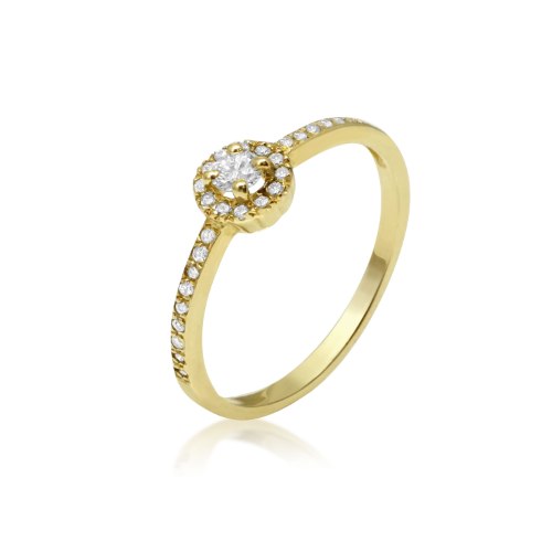 טבעת זהב | טבעת יהלומים | טבעת משובצת יהלומים