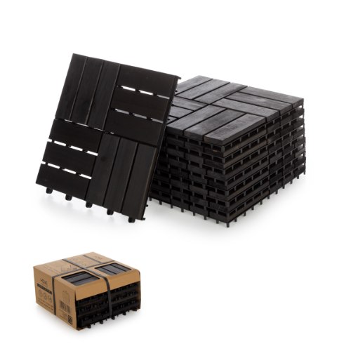 מארז 9 יח' אריחי דק 30*30 ס"מ 12 משולבים צבע אפור עץ Acacia