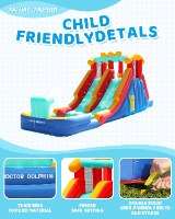 מתנפח מים עם מגלשה כפולה W73062  מבית Doctor Dolphin