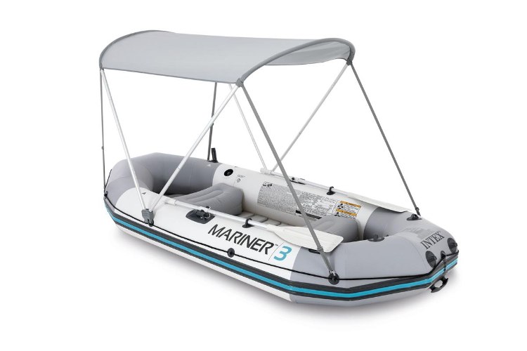 גגון שמש לסירה Bimini Top Sun Shade ‎160×142‎ ס״מ | INTEX | מק״ט ‎68600‎ | קפיץ קפוץ