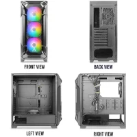 מארז גיימינג Antec Dark Fleet DF600 Flux, Mid Tower