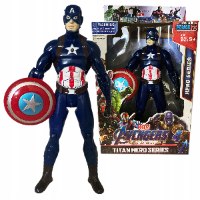 הנוקמים - דמות קפטן אמריקה עם מגן  - Hasbro Marvel Ages