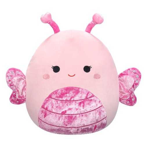 סקווישמלו בובה כרית רכה מוגו הפרפר ורוד 30 ס"מ Squishmallows