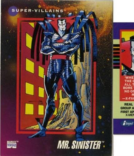 קלף בודד מארוול marvel - mr.sinister - Universe Series 3 - 135