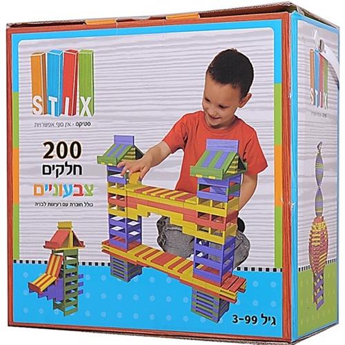 סטיקס צבעוני 200 חל'