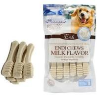 חטיף דנטלי לכלבים אנדי מברשת שיניים סידן 100 גרם - ENDI CHEWS MILK FLAVOR 100G