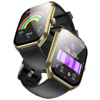 שעון חכם  HOCO Y28 AMOLED (IP67 עמיד למים) + רצועת עור