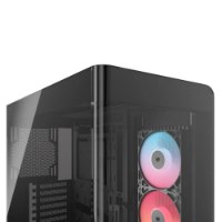 מארז מחשב Corsair FRAME 4500X RS ARGB – מארז מזכוכית קמורה מציג שני מאווררי RGB מוארים פנימית