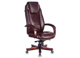 כיסא משרדי - BUROCRAT T-9923 - חום אגוז