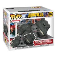 בובת פופ 6 אינץ' גודזילה ישן עם מינילה - Funko Pop Super Sleeping Godzilla with Minilla #1954