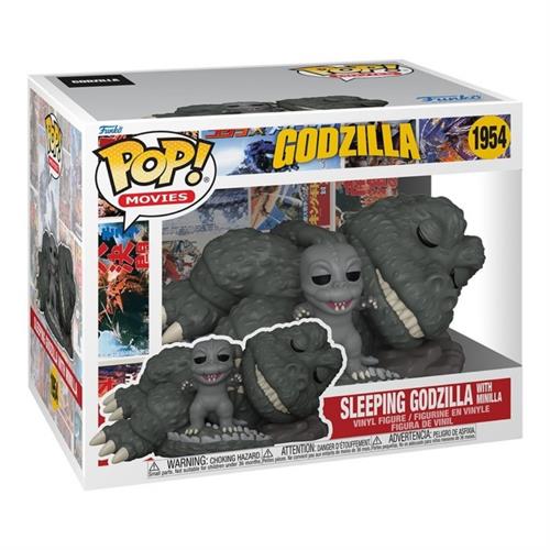 בובת פופ 6 אינץ' גודזילה ישן עם מינילה - Funko Pop Super Sleeping Godzilla with Minilla #1954