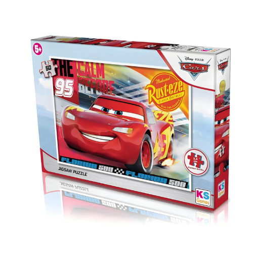 פאזל מכוניות קארס - 50 פאזלים דיסני בקופסה - Ks Puzzle Cars Disney 50 Parça CR709