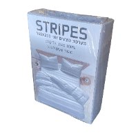 מצעים זוגי STRIPES-אפור 160×200