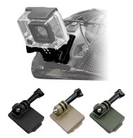 מתאם שטוח למצלמות גוף ו-GoPro - תושבת שטוחה עם חיבור מהיר לשטח ספורט וכוחות ביטחון