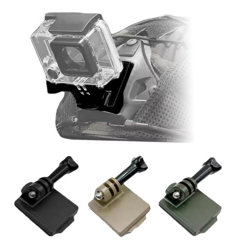 מתאם שטוח למצלמות גוף ו-GoPro - תושבת שטוחה עם חיבור מהיר לשטח ספורט וכוחות ביטחון