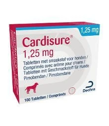 CARDISURE FLAVOURED VETERINARY 1.25MG  100 TABS