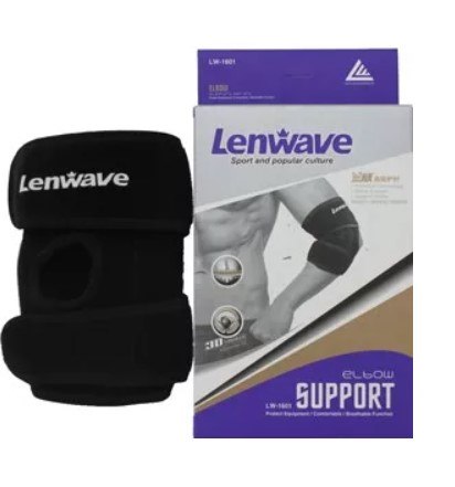 מגן ותומך מרפק עם רצועות תמיכה - LENWAVE