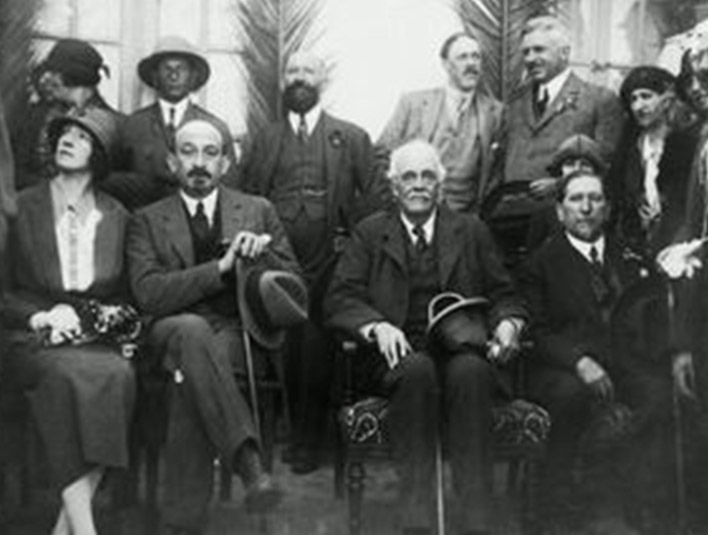 1925 לורד בלפור ודר חיים ויצמן בבנימינה