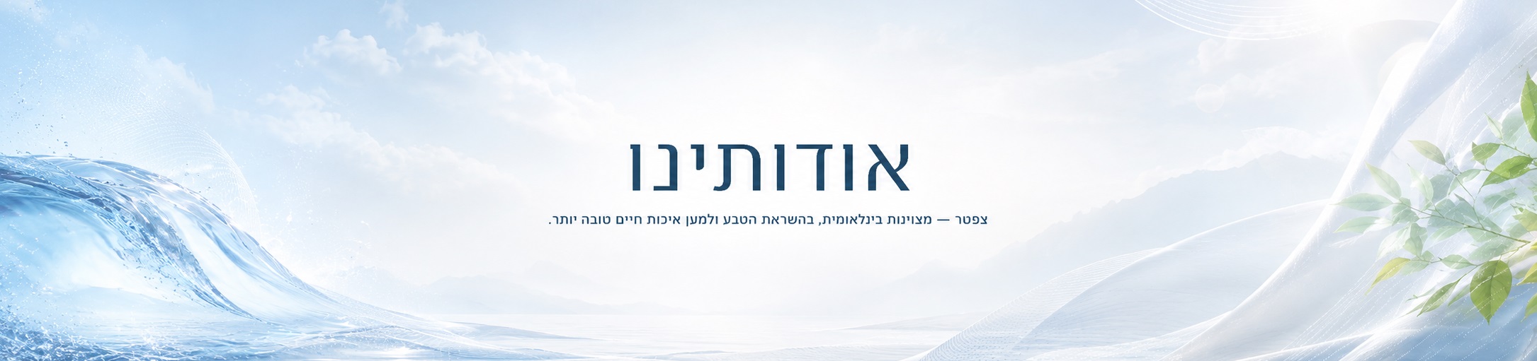 תמונת נושא עמוד אודות צפטר ישראל