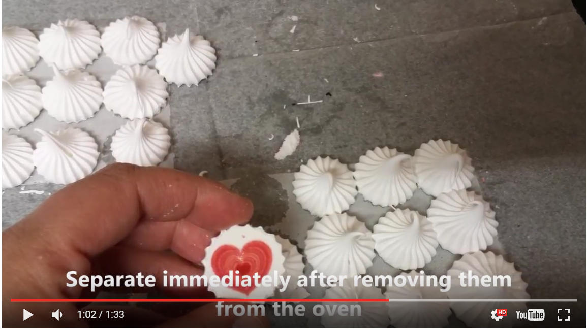 How to! Branded meringue kisses with Transfer sheet