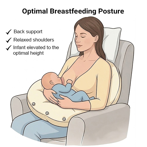 optimal breastfeeding posture