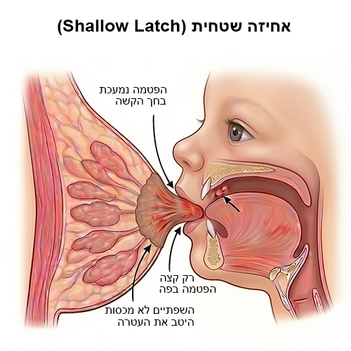 אחיזה שטחית בהנקה
